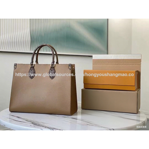 Bolso Tote de Cuero Marrón de Lujo para Mujer con Doble Compartimento y Parte Superior Abierta Segura