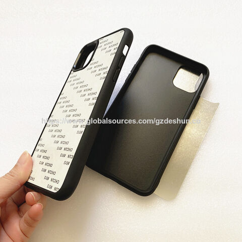 جراب هاتف بلوحة ألومنيوم للطباعة الحرارية لسلسلة هواتف iPhone 11 و 12 و 13 و 17، غطاء بحافة TPU غير لامعة لنقل الصور بنفسك
