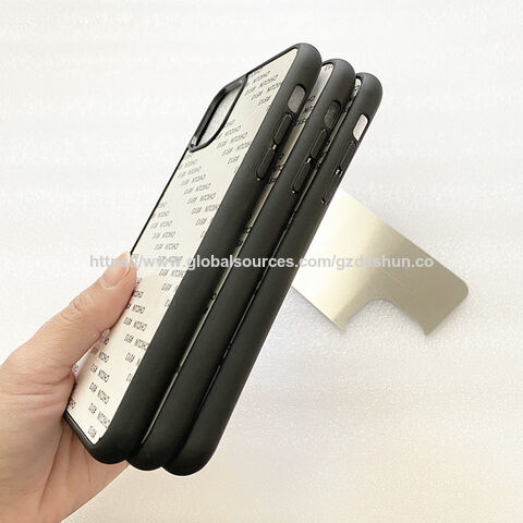 جراب هاتف بلوحة ألومنيوم للطباعة الحرارية لسلسلة هواتف iPhone 11 و 12 و 13 و 17، غطاء بحافة TPU غير لامعة لنقل الصور بنفسك