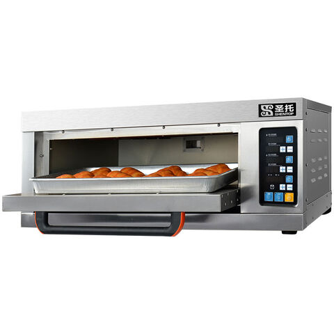 Gewerblicher Mehrdeck-Backofen mit programmierbarer Temperaturregelung und Edelstahlkonstruktion, 3 Türen