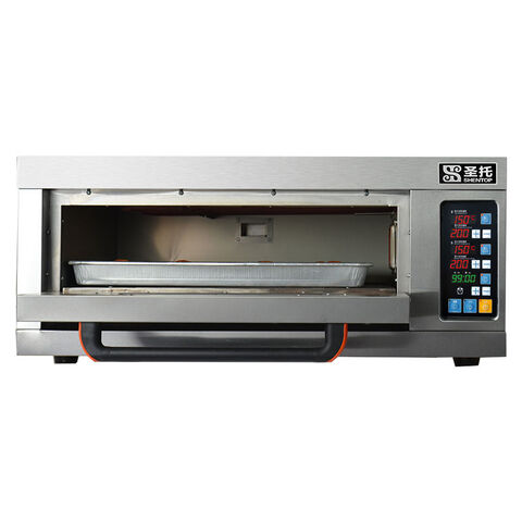 Gewerblicher Mehrdeck-Backofen mit programmierbarer Temperaturregelung und Edelstahlkonstruktion, 3 Türen