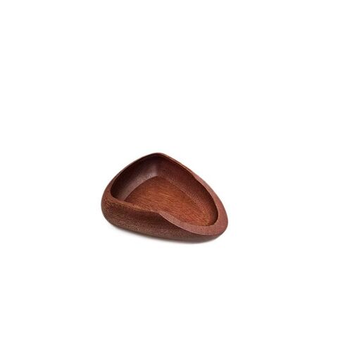 Bandeja de pesaje para granos de café, medidor de nogal, bandeja de pesaje para café, taza medidora, bandeja de distribución en forma de barco para el hogar del proveedor