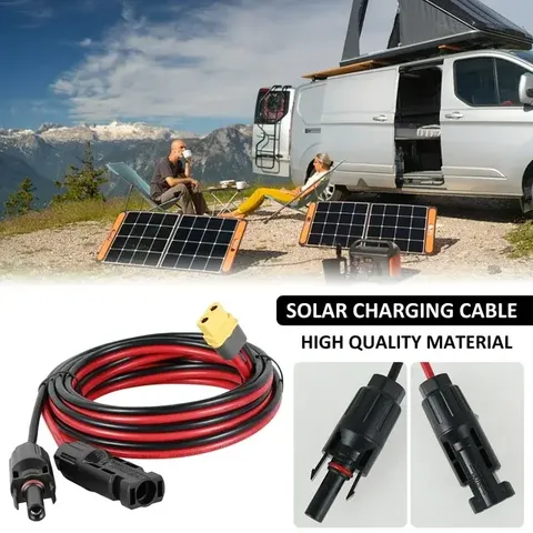 Câble d'extension de panneau de générateur d'énergie solaire de haute qualité 1,5 m PVC AMASS-XT60 femelle vers MC4