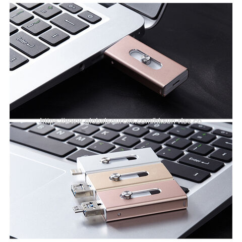 Logo Personalizado 32g 64G 128g 256g 512g USB Flash Drive Pendrive Portátil 4 en 1 OTG USB Flash Drive 16GB USB para Teléfonos Móviles
