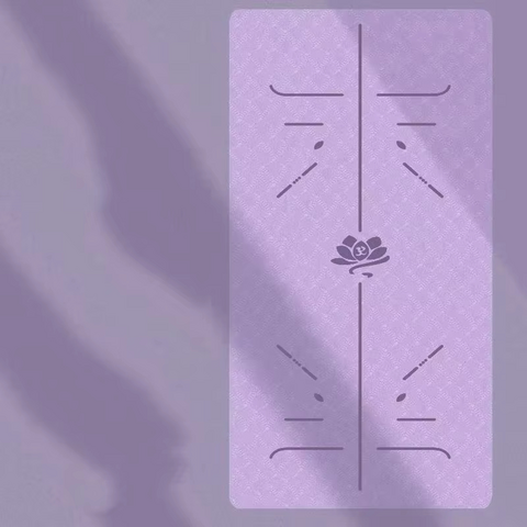 5 mm dicke, rutschfeste, wasserdichte, umweltfreundliche Gymnastik-Pilates-Yogamatte aus schwarzem TPE-Naturkautschuk
