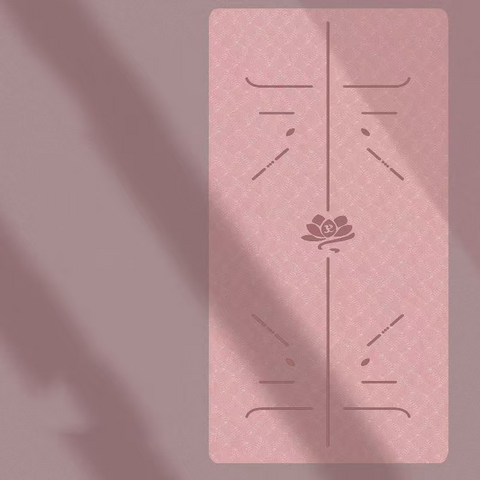 5 mm dicke, rutschfeste, wasserdichte, umweltfreundliche Gymnastik-Pilates-Yogamatte aus schwarzem TPE-Naturkautschuk