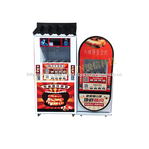 Kiosque à Saucisses en Libre-Service 24/7 avec Options de Paiement Multiples et Alerte Intelligente de Défaillance pour Stations de Métro à Forte Affluence