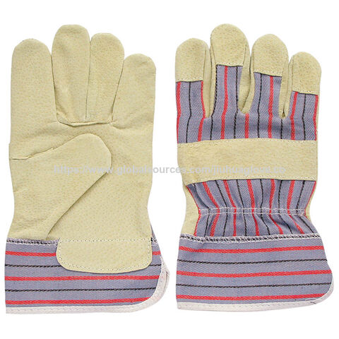 Guantes de cuero flor vacuno, Guantes de cuero flor porcino