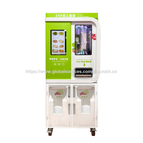 Touchscreen-Salat-Bento-Automat mit QR-Code-Zahlung & Stromausfallschutz für Geschäftsgebäude