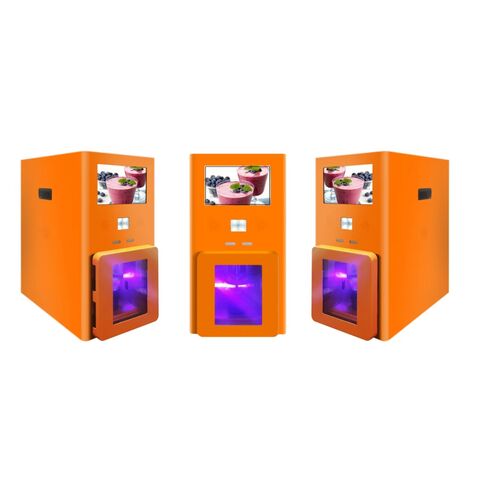 Touchpad-gesteuerter, multifunktionaler Smoothie-Kiosk: Geräuscharmer, hochproduktiver 24/7-SB-Frischfrucht-Verkaufsautomat mit Mixer