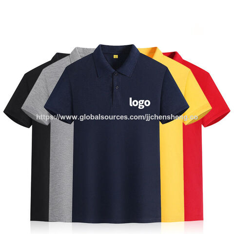 Hochwertige Golf-Poloshirts aus Baumwolle mit individuellem Logo, übergroße Pullover, kurzärmelige, einfarbige, schlichte Strick-Poloshirts für Herren