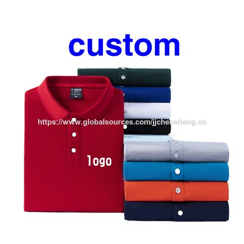 Hochwertige Golf-Poloshirts aus Baumwolle mit individuellem Logo, übergroße Pullover, kurzärmelige, einfarbige, schlichte Strick-Poloshirts für Herren