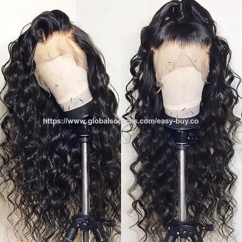 Lace front wigs lace human hair wig for women with long hair in the middle, small curls and long curls