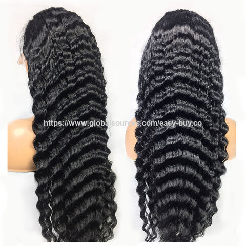 Lace front wigs lace human hair wig for women with long hair in the middle, small curls and long curls