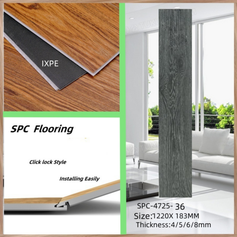 Indoor Holzmaserung Rigid Core Kunststoff Click Lock LVT Vinyl PVC SPC Bodenbelag