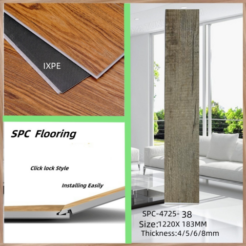 Indoor Holzmaserung Rigid Core Kunststoff Click Lock LVT Vinyl PVC SPC Bodenbelag