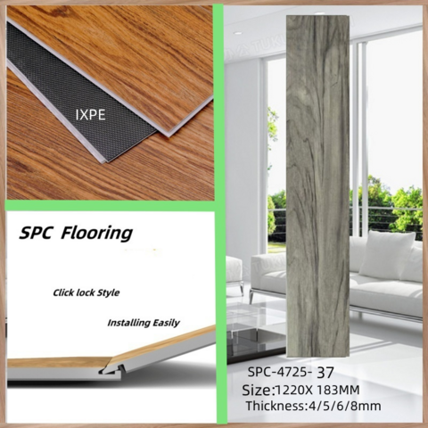 Indoor Holzmaserung Rigid Core Kunststoff Click Lock LVT Vinyl PVC SPC Bodenbelag