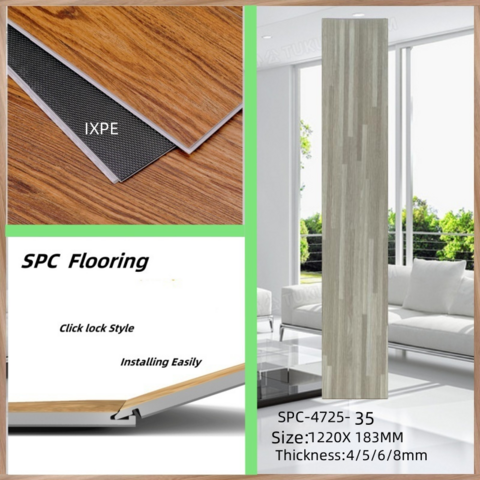 Indoor Holzmaserung Rigid Core Kunststoff Click Lock LVT Vinyl PVC SPC Bodenbelag