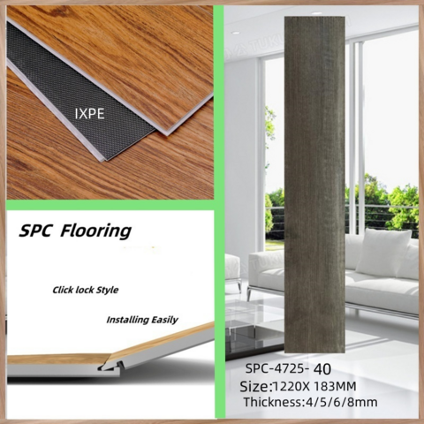 Indoor Holzmaserung Rigid Core Kunststoff Click Lock LVT Vinyl PVC SPC Bodenbelag