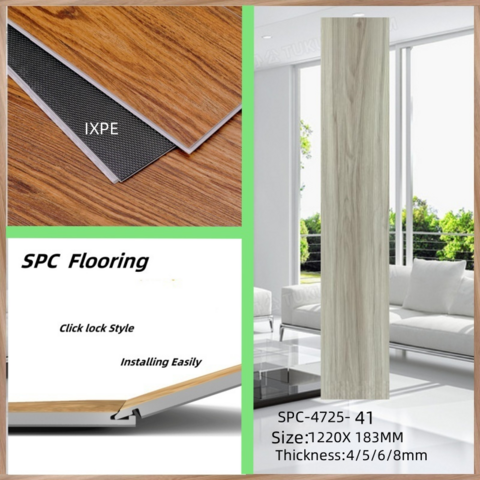 Indoor Holzmaserung Rigid Core Kunststoff Click Lock LVT Vinyl PVC SPC Bodenbelag