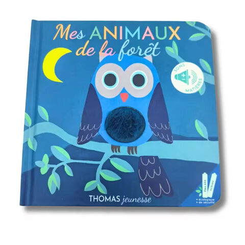 Nuevos diseños creativos de libros de cartón duro a color para niños, impresión de libros de sonido bajo demanda