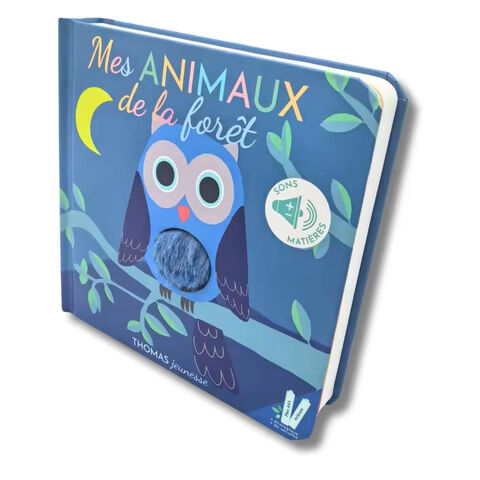 Nuevos diseños creativos de libros de cartón duro a color para niños, impresión de libros de sonido bajo demanda