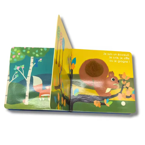 Nuevos diseños creativos de libros de cartón duro a color para niños, impresión de libros de sonido bajo demanda