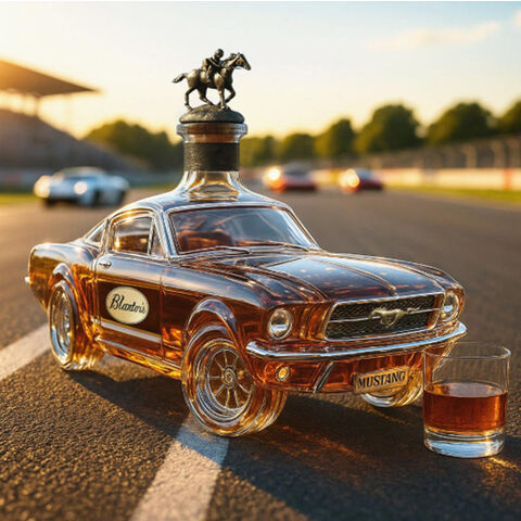 Bouteille de whisky en gros en forme de voiture jouet, récipient décoratif unique fait à la main pour le stockage d'alcool, idéal pour bar à la maison, fête ou cadeau