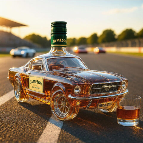 Bouteille de whisky en gros en forme de voiture jouet, récipient décoratif unique fait à la main pour le stockage d'alcool, idéal pour bar à la maison, fête ou cadeau