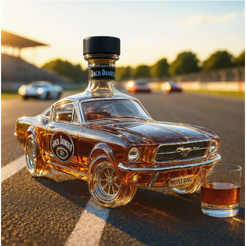 Bouteille de whisky en gros en forme de voiture jouet, récipient décoratif unique fait à la main pour le stockage d'alcool, idéal pour bar à la maison, fête ou cadeau