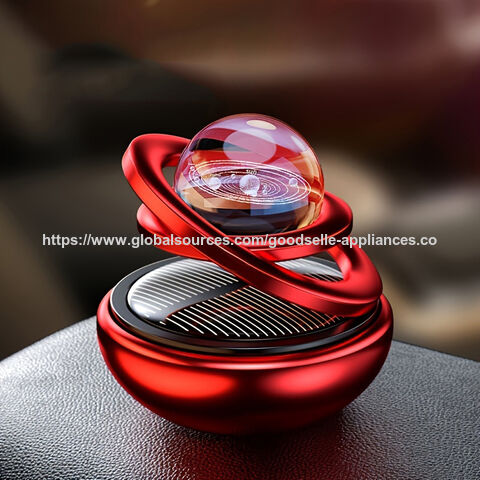 Nouveau désodorisant de voiture tendance avec décoration, lévitation d'étoile, rotation solaire, parfum pour voiture