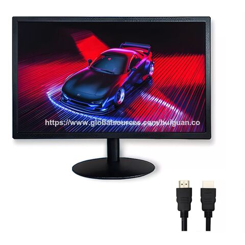 Monitor LED de 20 pulgadas, 75 Hz, para PC, modelo nuevo y barato, para oficina o gaming, color blanco y negro, pantalla plana, SKD CBU SLIM