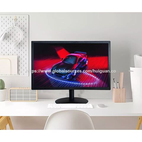 Monitor LED de 20 pulgadas, 75 Hz, para PC, modelo nuevo y barato, para oficina o gaming, color blanco y negro, pantalla plana, SKD CBU SLIM