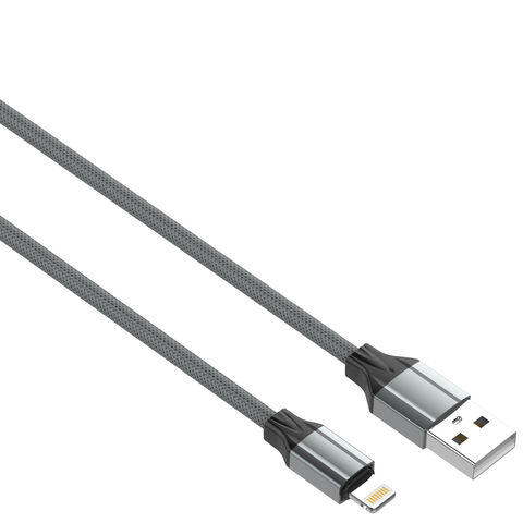 Cable USB LDNIO de 2 metros, carga rápida, cable USB trenzado de nailon LS441 micro lightning tipo C de 1/2 m - Cable de datos para transferencia al por mayor