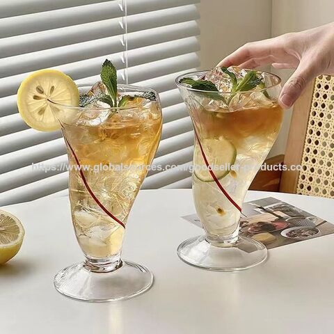 Vaso de Cerveza/Jugo Jumbo en Forma de S Irregular, Hecho a Mano, Transparente y Premium para Fiestas - Vasos de Vino al por Mayor
