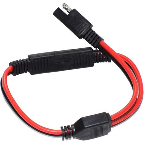 Cabo de Extensão SAE de 0,9 m - Chicote de Fios de Desconexão Rápida de 0,9/1,8/3/6 m com Conector SAE para Automotivo, RV, Painel Solar