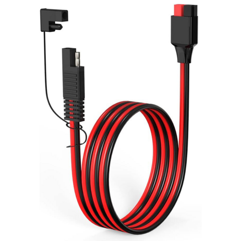 Cabo de Extensão SAE de 0,9 m - Chicote de Fios de Desconexão Rápida de 0,9/1,8/3/6 m com Conector SAE para Automotivo, RV, Painel Solar