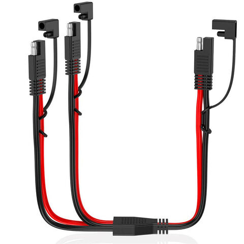 Cabo de Extensão SAE de 0,9 m - Chicote de Fios de Desconexão Rápida de 0,9/1,8/3/6 m com Conector SAE para Automotivo, RV, Painel Solar