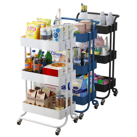 Mehrschichtiger, kleiner Wagen für Küche, mobile Babyprodukte, Aufbewahrungsregal für Neugeborene, Snack-Aufbewahrungsregal