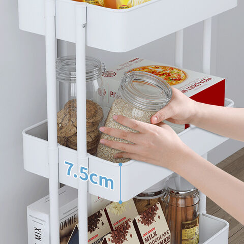 Mehrschichtiger, kleiner Wagen für Küche, mobile Babyprodukte, Aufbewahrungsregal für Neugeborene, Snack-Aufbewahrungsregal