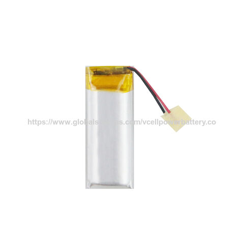 Batería de polímero de litio ultrafina recargable Lipo 3.7V 501230 de tamaño pequeño, 150mAh 200mAh para sensor de dispositivo inteligente y portátil