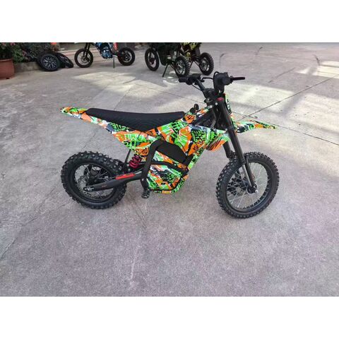 Fábrica China Pit Bike 48V 3000W 21AH Off Road 14"/12" o 17"/14" Motos de cross Freno Hidráulico Velocidad Máxima 55KM/h Dirt Bike OEM