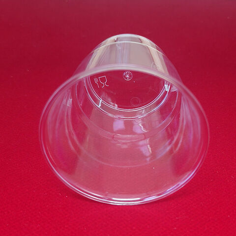 Vasos de plástico duro PS desechables OEM al por mayor, vasos pequeños transparentes reutilizables
