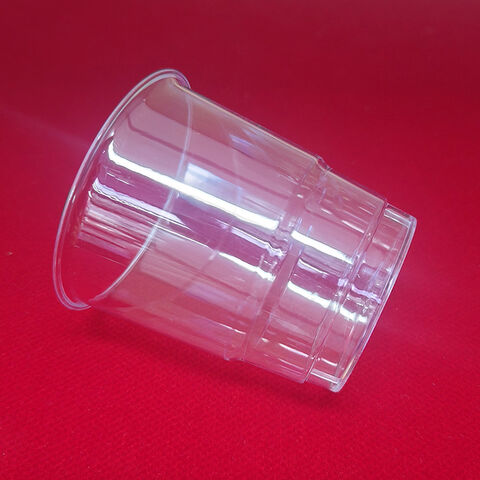 Vasos de plástico duro PS desechables OEM al por mayor, vasos pequeños transparentes reutilizables