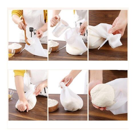 Bag Mixer for Bread Pastry Pizza, Reusable Food-Grade Silicone Bag, Multifunctional Dough Bag Mixer