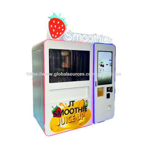 Eco-friendly Commercial Smoothie Vending Machine Automatic One-Click Cleaning Multifunction Stainless Steel 304 Grade