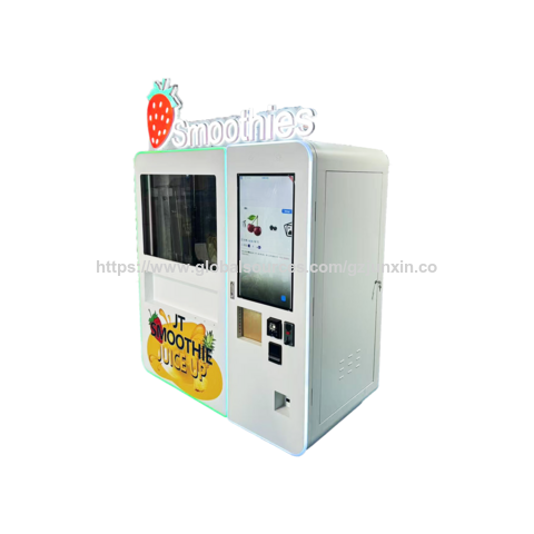 Eco-friendly Commercial Smoothie Vending Machine Automatic One-Click Cleaning Multifunction Stainless Steel 304 Grade