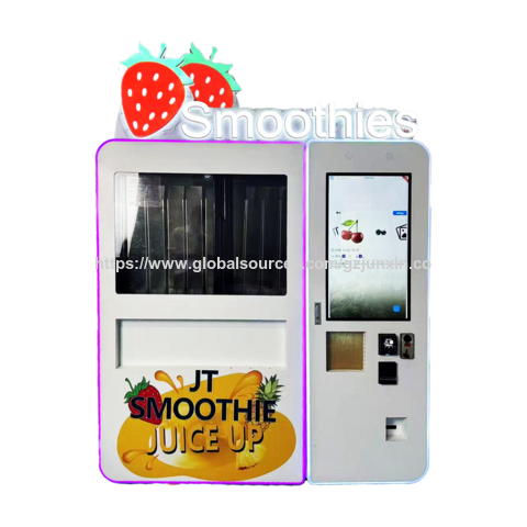Eco-friendly Commercial Smoothie Vending Machine Automatic One-Click Cleaning Multifunction Stainless Steel 304 Grade