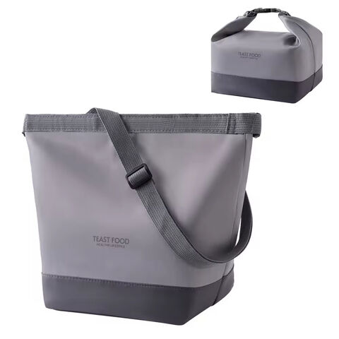 Bolsa de almoço com fivela Bento, alça de ombro para escritório e impressão personalizada