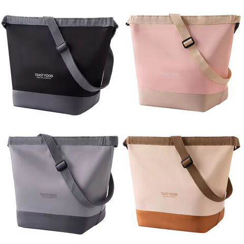 Bolsa de almoço com fivela Bento, alça de ombro para escritório e impressão personalizada